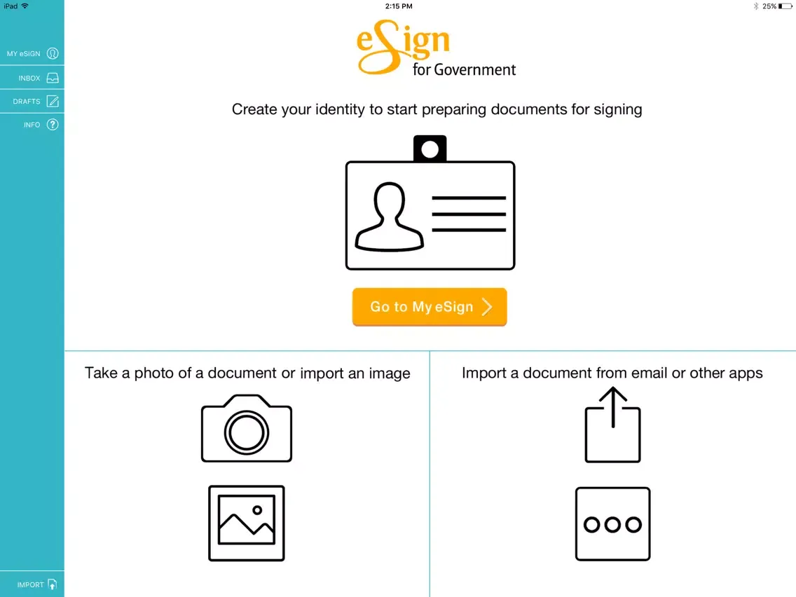 تصاویر e-Sign for Government iPad 