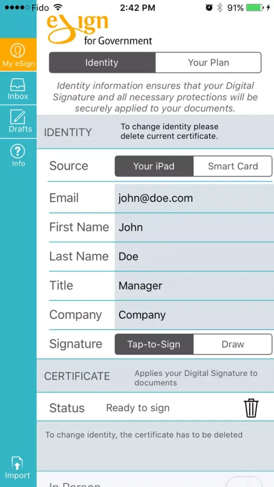 تصاویر e-Sign for Government