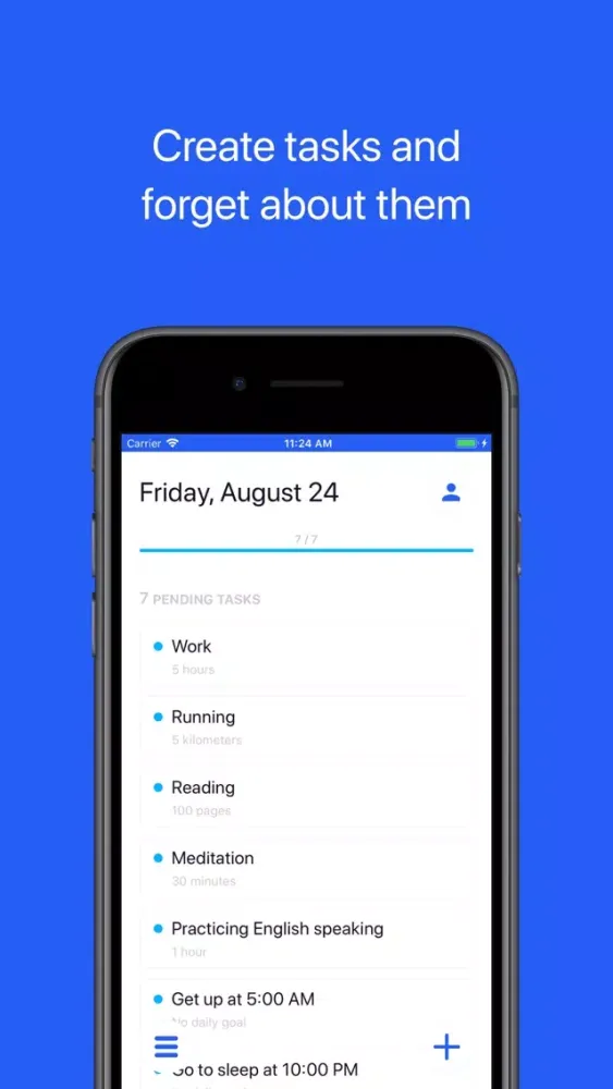 Tangkapan layar DailyQ - Daily Tasks Tracker