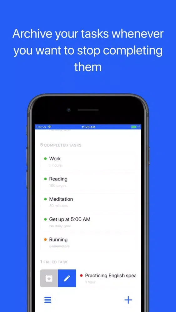 Tangkapan layar DailyQ - Daily Tasks Tracker