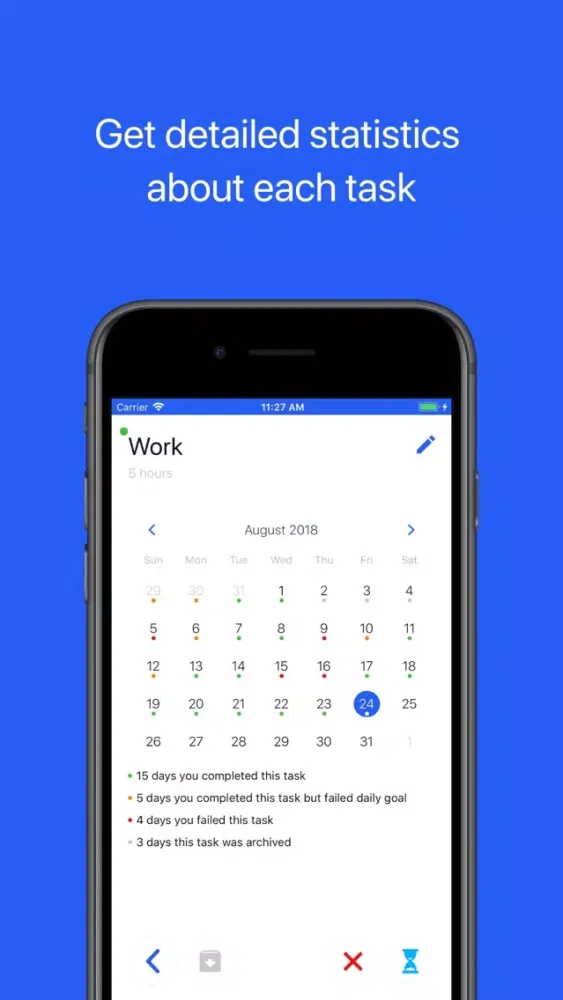 Tangkapan layar DailyQ - Daily Tasks Tracker