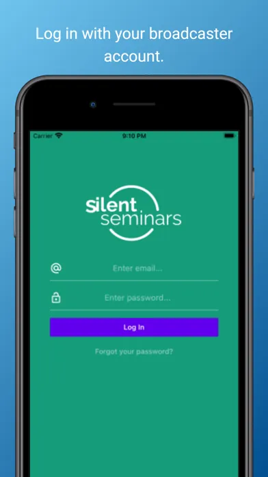 Capturas de tela do Silent Seminars Broadcaster
