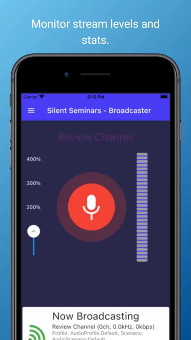 Capturas de tela do Silent Seminars Broadcaster