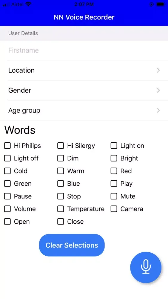 Capturas de tela do Silergy VoiceRecorder