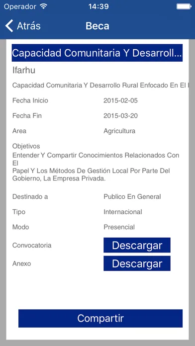 Zrzuty ekranu Becas y Empleo