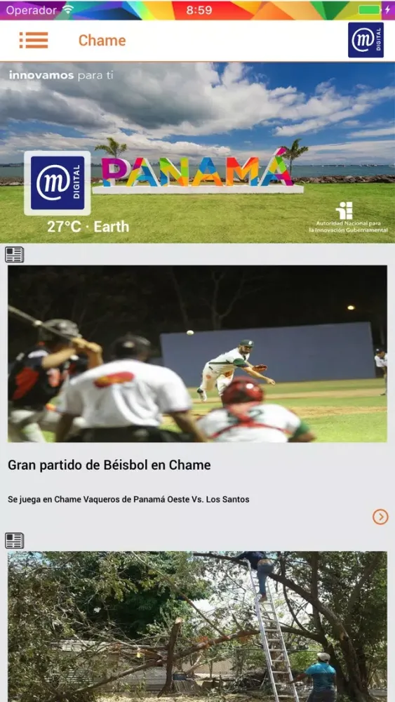 Tangkapan skrin Municipios Digitales