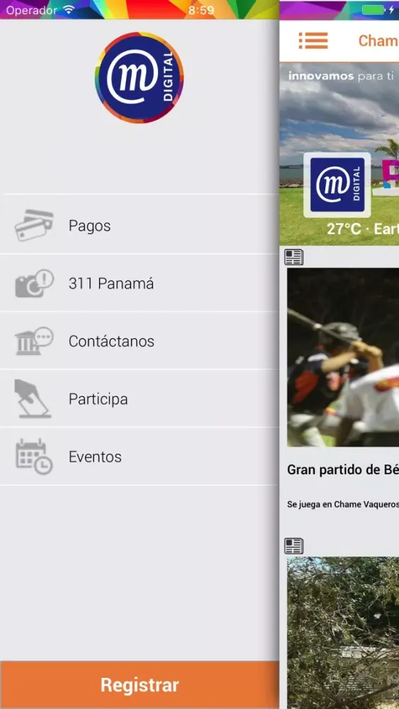 Tangkapan skrin Municipios Digitales