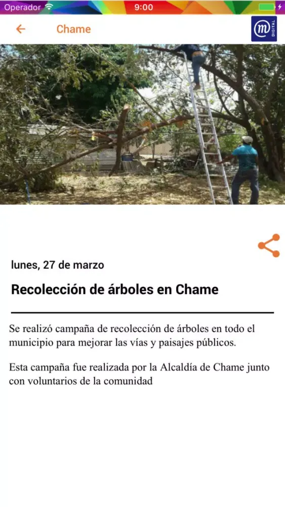 Tangkapan skrin Municipios Digitales