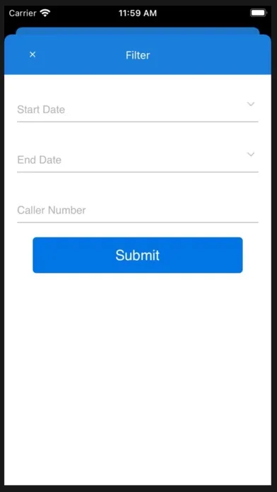 Call Logs and Billing スクリーンショット