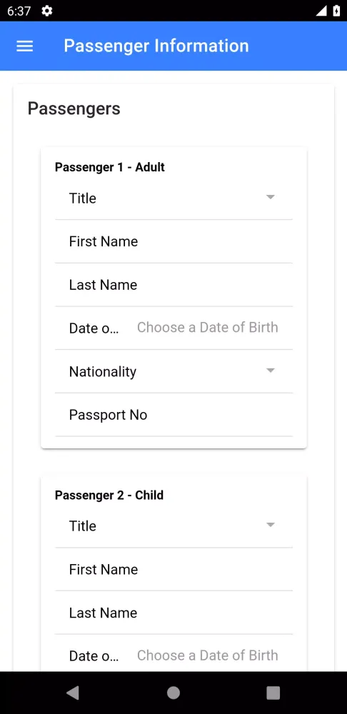 BlueSky Airlines Screenshots