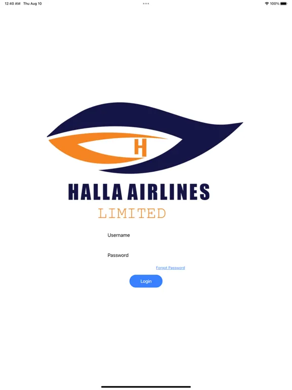 Halla Airlines Limited iPad  स्क्रीनशॉट