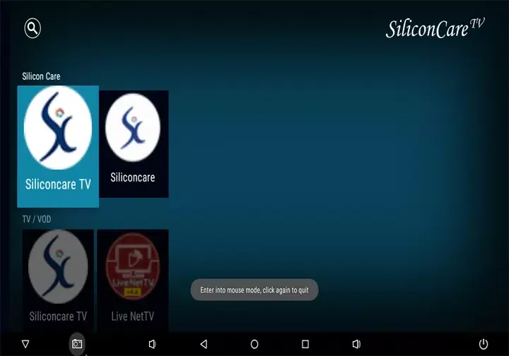 Captures d'écran de Silicon Care Tv Launcher