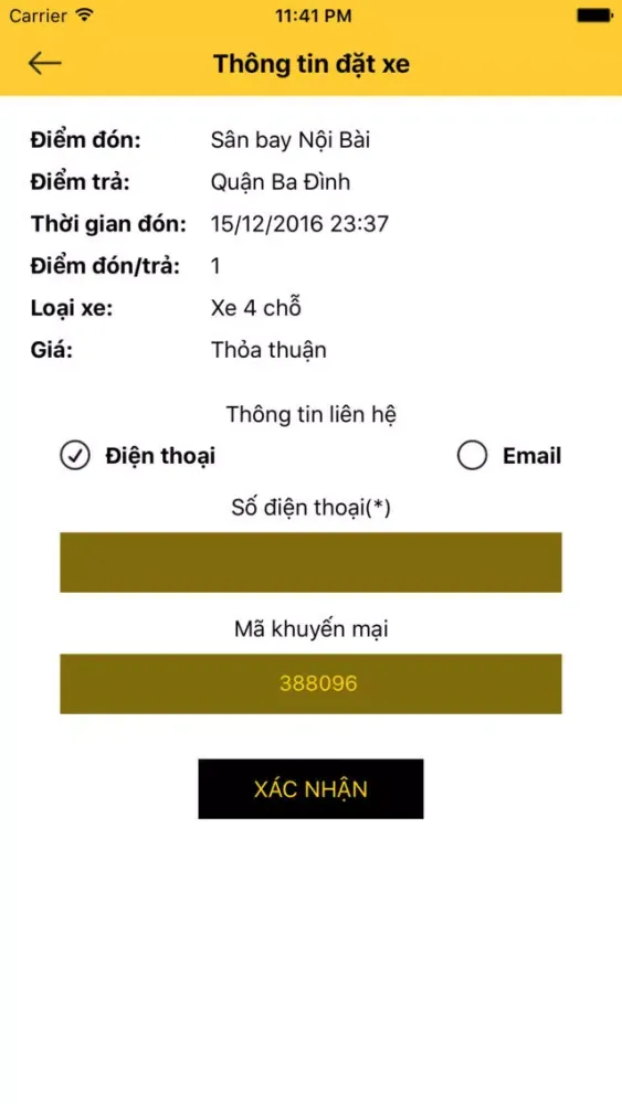 Tangkapan skrin VietGo