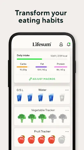 Lifesum Food Tracker & Fasting 스크린샷