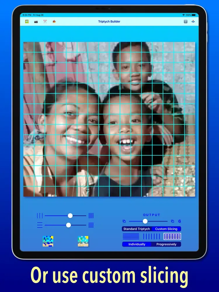 ภาพหน้าจอของ Triptych Builder iPad 