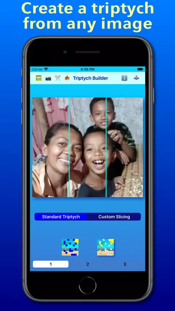 ภาพหน้าจอของ Triptych Builder