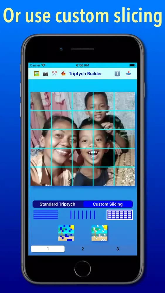 ภาพหน้าจอของ Triptych Builder