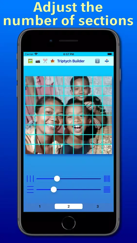 ภาพหน้าจอของ Triptych Builder
