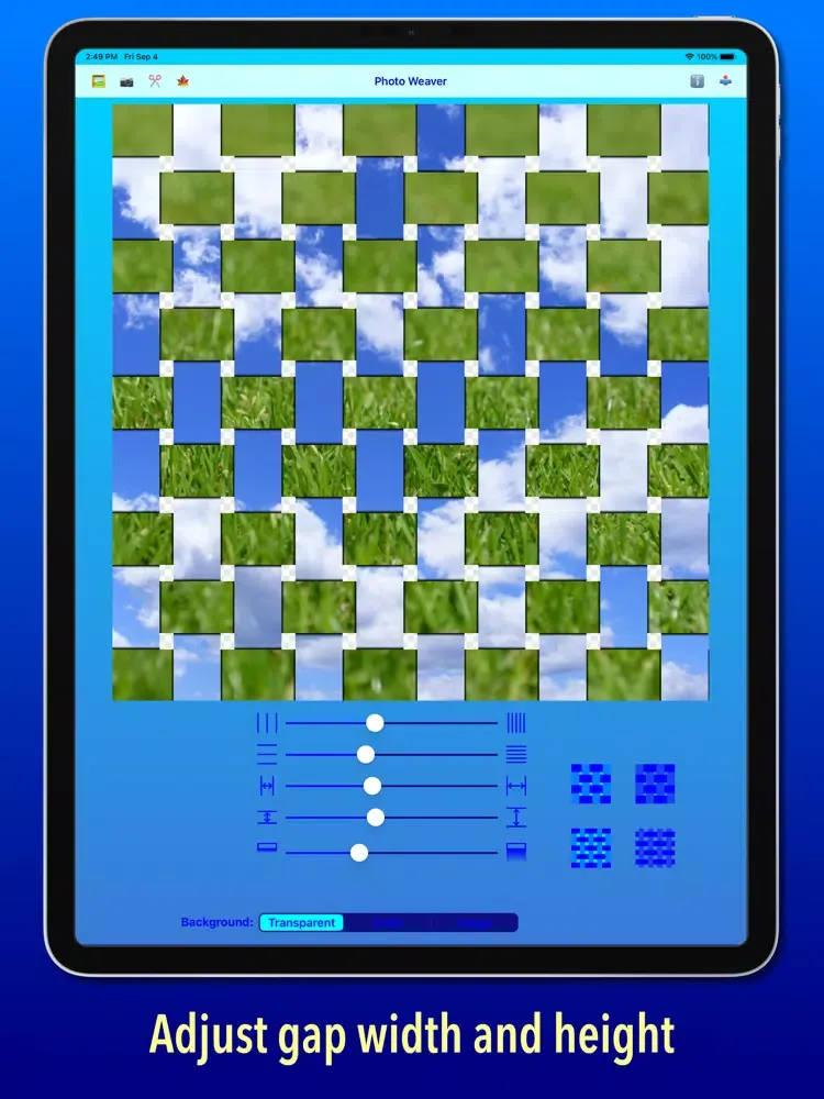 Скриншоты Photo Weaver iPad 