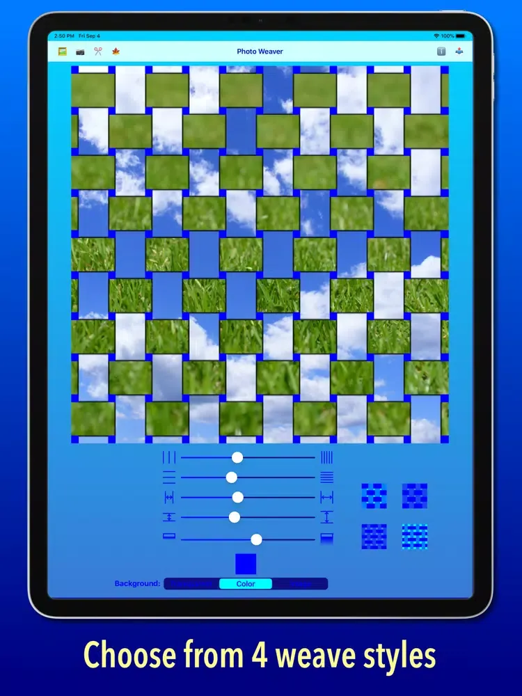 Скриншоты Photo Weaver iPad 
