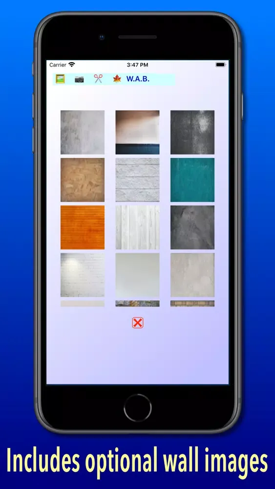 Capturas de tela do Wall Art Builder