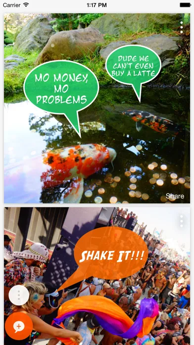 Bubblee - Add Speech Bubbles, Funny Captions & Photo Notes to Photos & Selfies स्क्रीनशॉट
