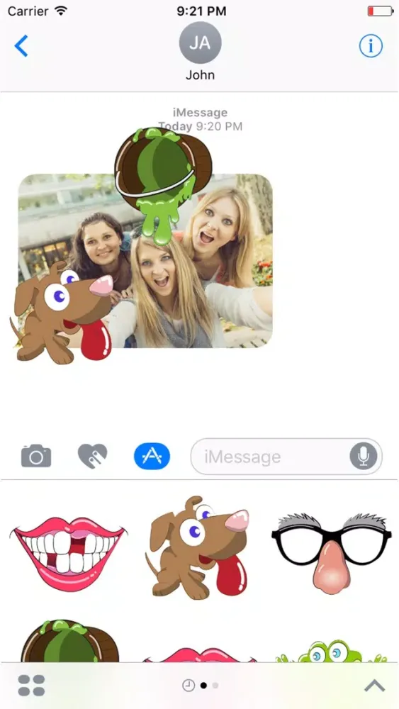 Silly Stickers for iMessage Ekran Görüntüleri