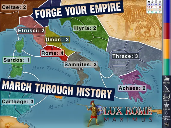 ภาพหน้าจอของ Lux Roman Empire Conquest iPad 
