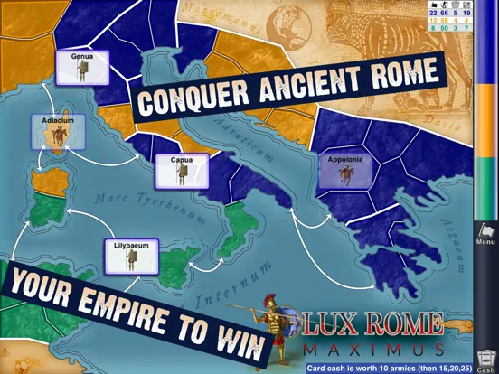 ภาพหน้าจอของ Lux Roman Empire Conquest iPad 