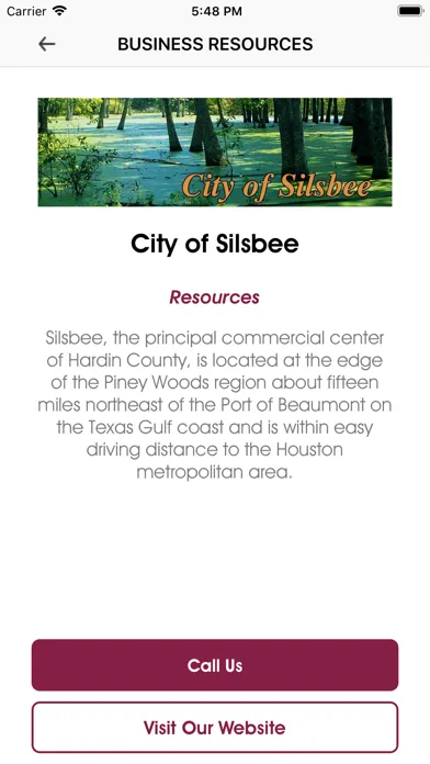 Capturas de tela do Silsbee Chamber