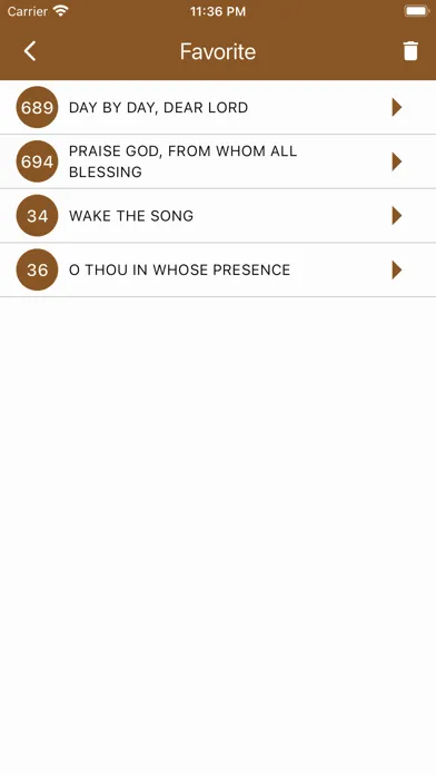 Capturas de tela do SDA Hymnal with music