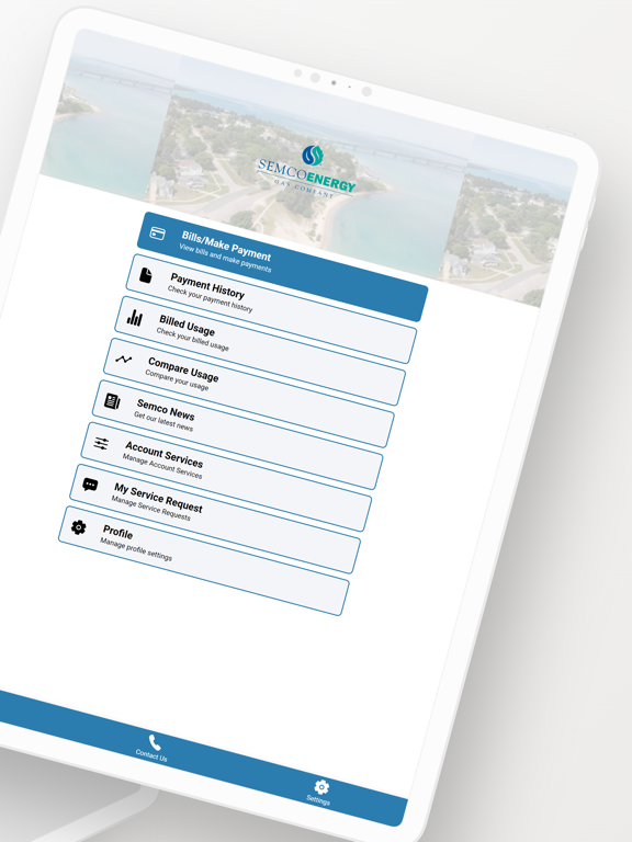SEMCO Energy iPad  Ekran Görüntüleri
