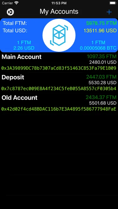 Fantom Address Explorer Screenshots