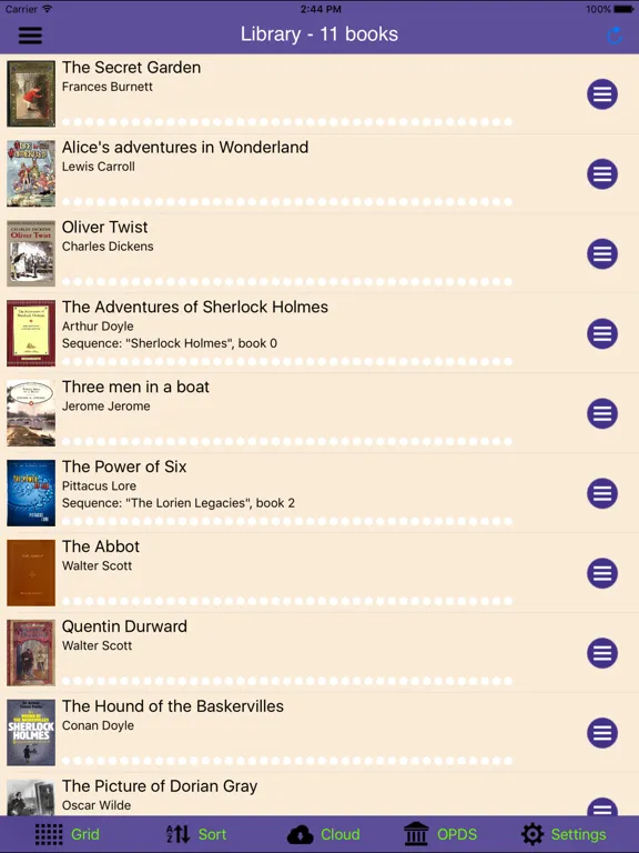 Avalon Reader for FB2 books iPad  Screenshots