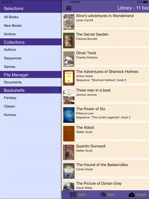Avalon Reader for FB2 books iPad  Screenshots