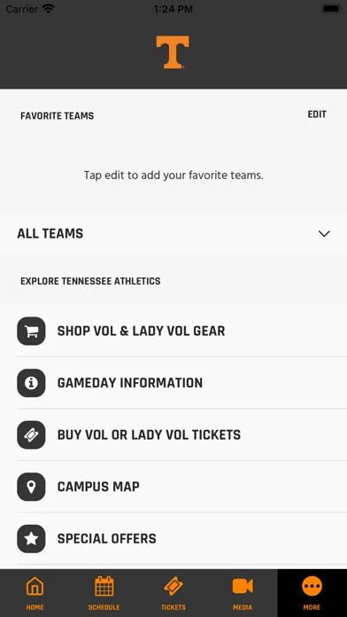Tennessee Athletics Screenshots