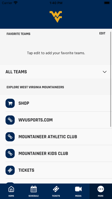 West Virginia Mountaineers应用截图