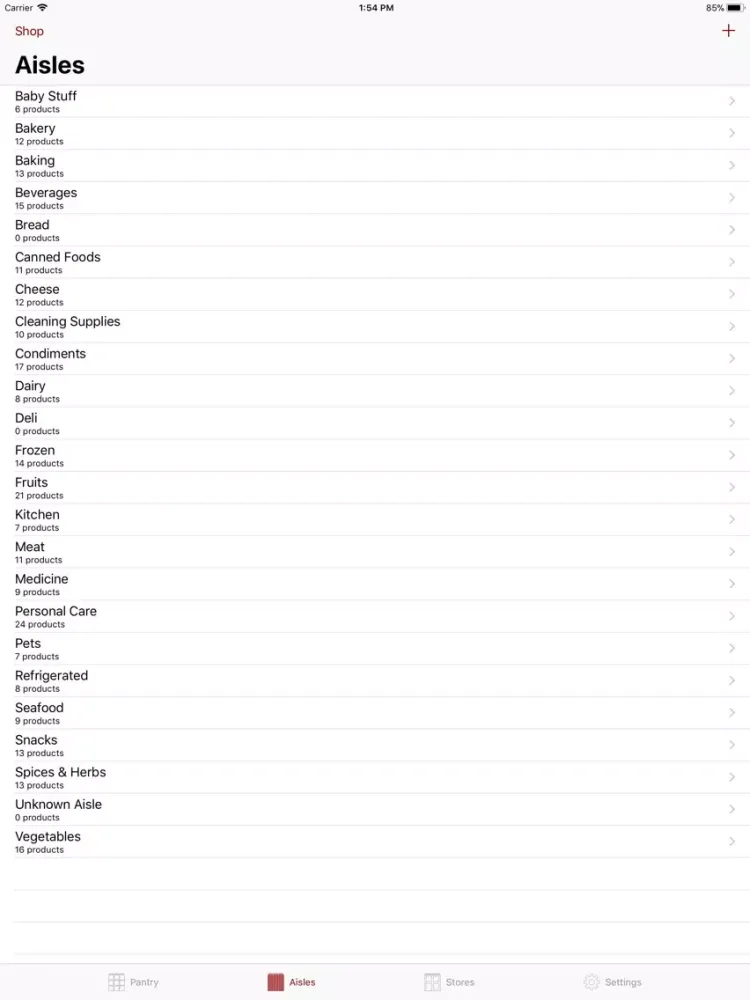 Pantry Partner - Shopping List iPad  Ekran Görüntüleri