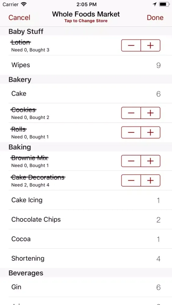 Pantry Partner - Shopping List Ekran Görüntüleri