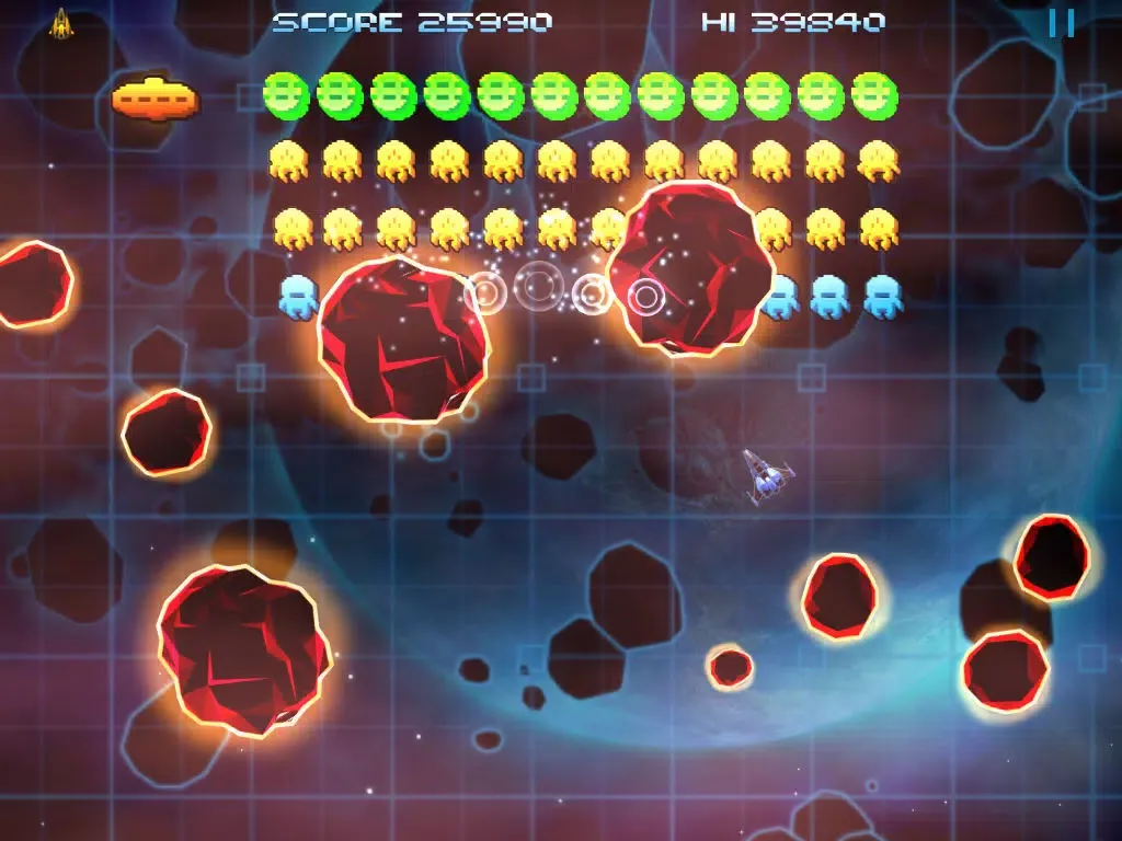 Screenshot di Retro Dust - Classic Arcade Asteroids Vs Invaders FREE iPad 