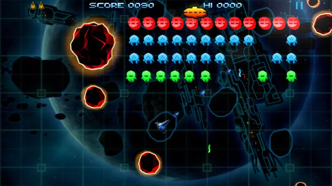Screenshot di Retro Dust - Classic Arcade Asteroids Vs Invaders FREE