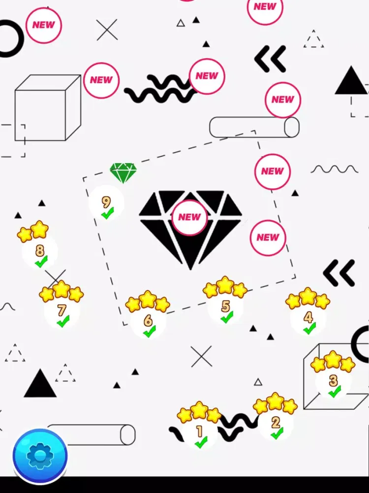 Capturas de pantalla de 101 Diamonds! Puzzle & Blast iPad 