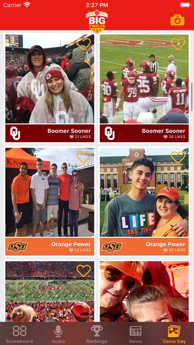 Big 12 Football Scores স্ক্রিনশট
