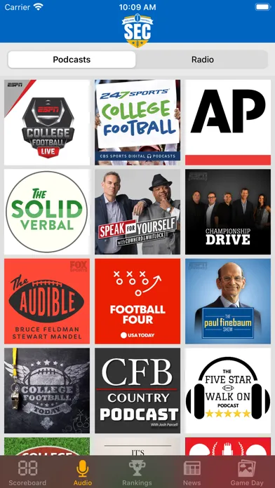 SEC Football Scores スクリーンショット