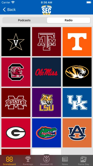 SEC Baseball应用截图