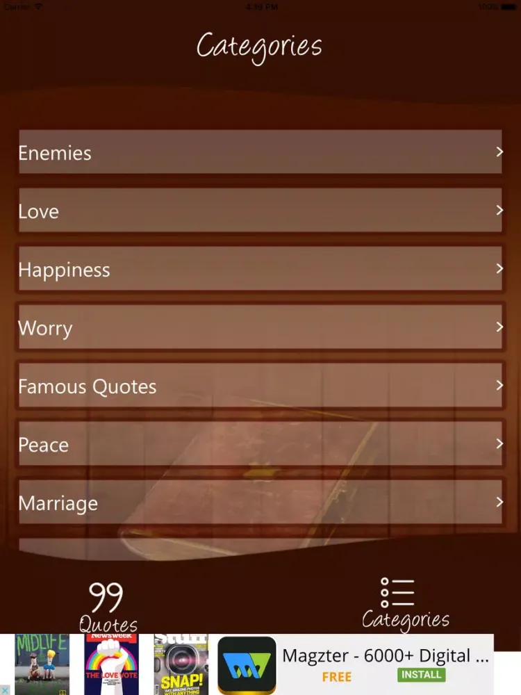تصاویر All Bible Love Quotes App iPad 
