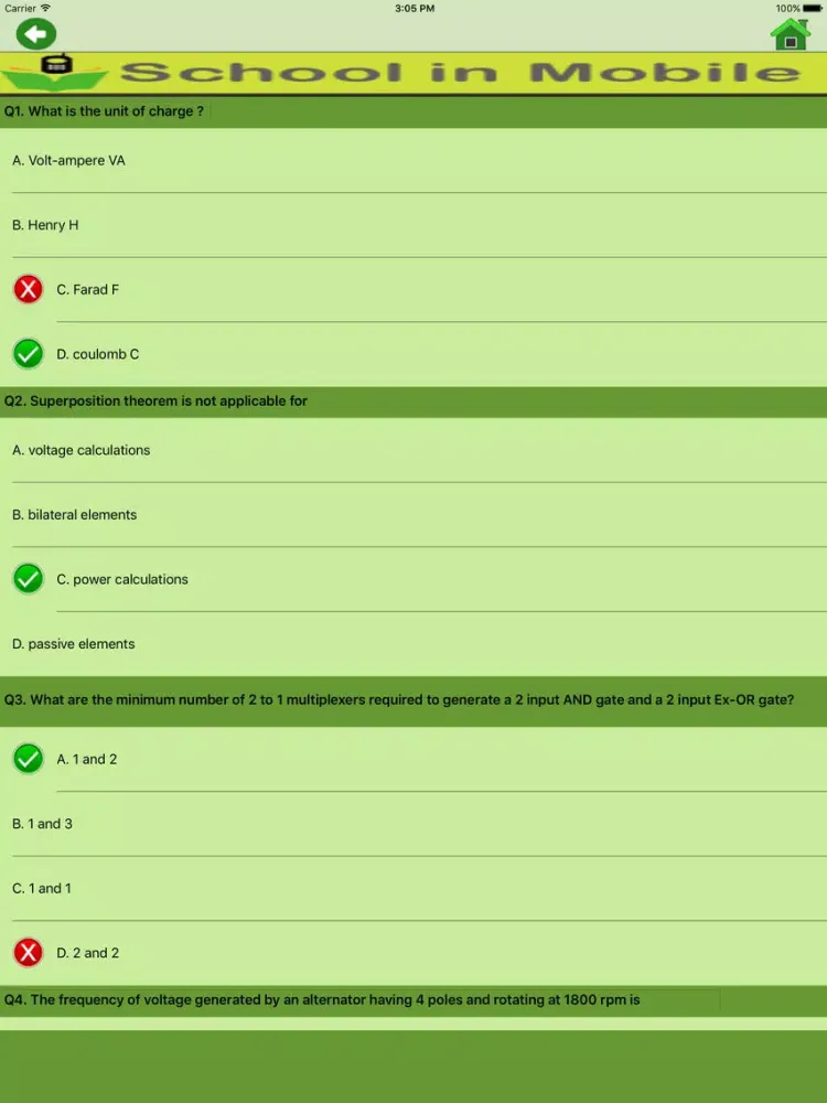 Electrical Engineering Quiz iPad  Ekran Görüntüleri