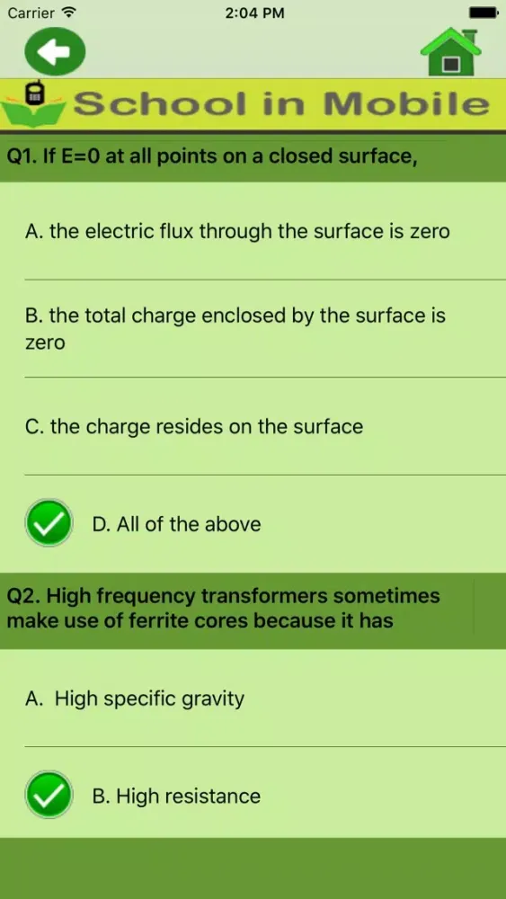 Electrical Engineering Quiz Ekran Görüntüleri