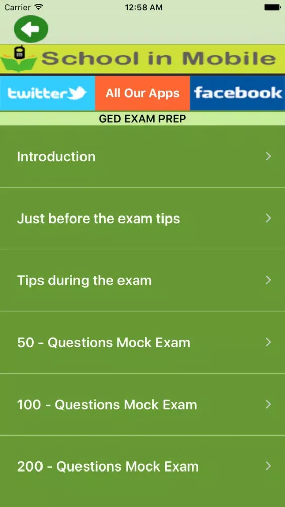 ภาพหน้าจอของ GED Quiz Practice