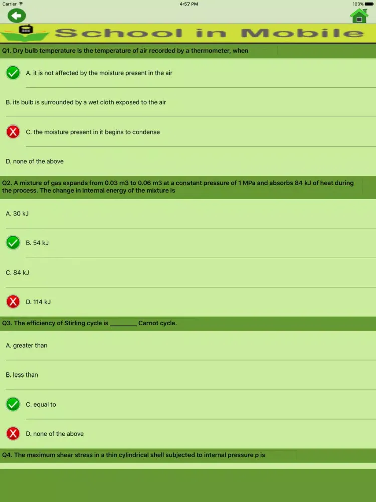 Mechanical Engineering Quiz iPad  سکرین شاٹس